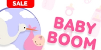 Глобальная распродажа подгузников и питания BabyBoom в магазине Дочки &amp; Сыночки